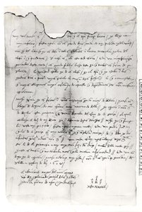 Fragment of Letter Written by Christopher Columbus by Unbekannt Unbekannt